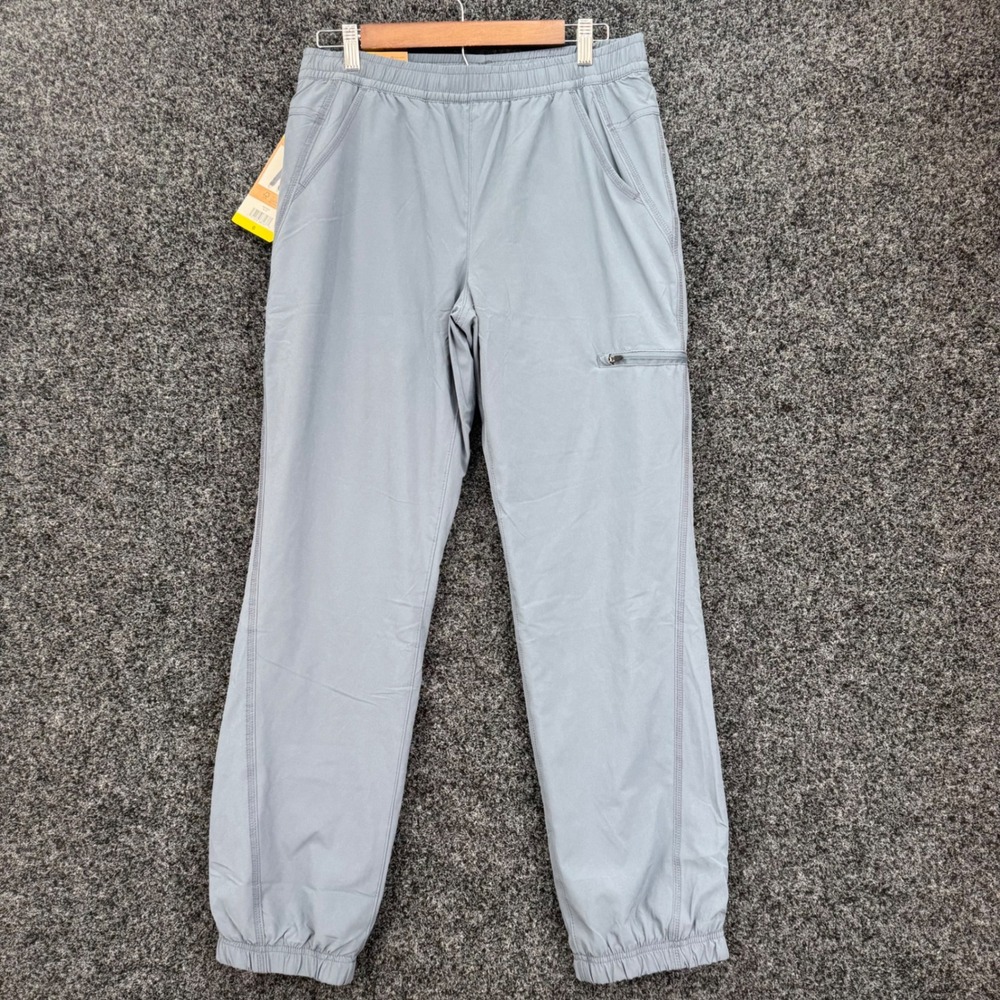 Eddie Bauer Womens Gray Fleece Lined Pants Size 6 StormRepel DWR Joggers NWT